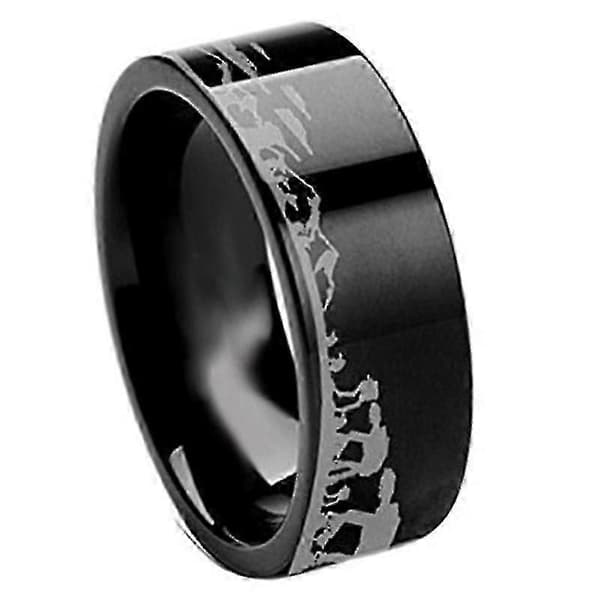 Titanium Stålring Film Star Wars Alliance Galactic Empire Ring Rustfrit Stålring sort 6mm 9 black 6mm 9