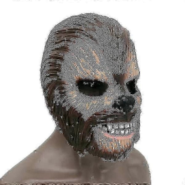 Rörlig käke Chewbacca-mask för Halloween Wookiee Cosplay-kostym