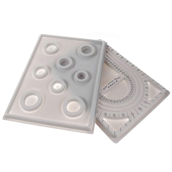 2 st prydnadsbricka pärlmattor smyckestillverkningsbräda pärldesignbricka pärlbräda pärlning
