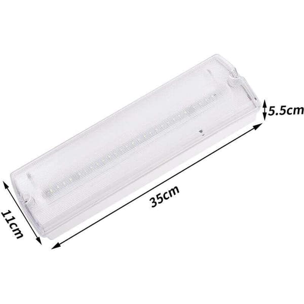 Standalone Emergency Lighting Unit, 3 Hours Illumination, IP65, 200 Lumens, 6500K, 27 LEDs