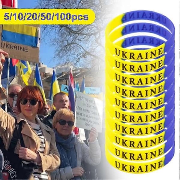 Ukraina Segmentoitu Ukraina rannekoru ranneke 5kpl Vihreä 5pc Green