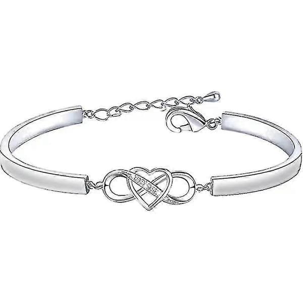 Svigterdatter Gave Armbånd: Infinity Kærlighed Hjerte Armbånd Til Svigerdatter