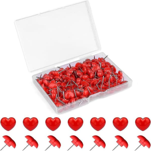 100 stykker, 12 mm plaststift med rustfritt stålspiss, dekorative stifter SXQ