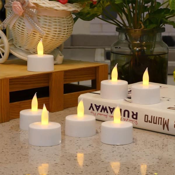 Rechargeable Tealights, 12 pcs Rechargeable Candles