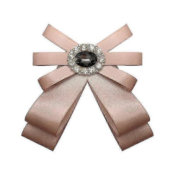 Slipsbrosch Rosett Skjorta Med Brosch ROSA PINK