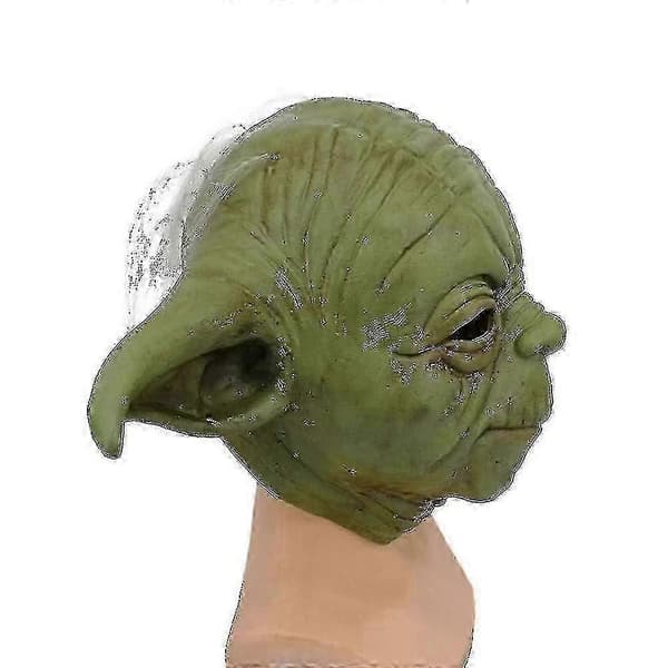 Yoda-maske latekshodeplagg cosplay-kostymerekvisitter til Halloween-fest - J