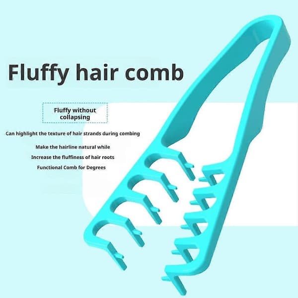 Volumizing Styling Hair Comb Bangs Cover Parting High Crown Toolblack