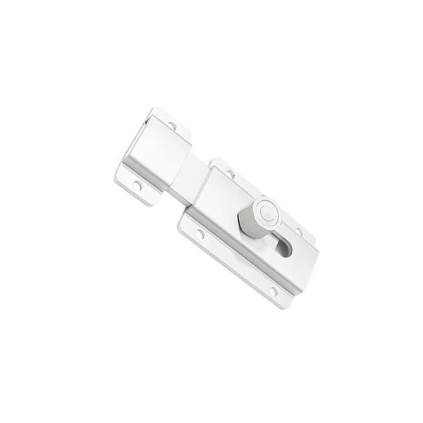 Dørbolt i aluminiumslegering - Korrosjonsbestandig Sølv Silver 80 mm