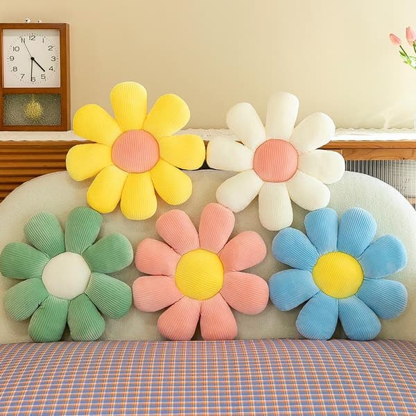 Daisy Kudde Fylld Soffa Kasta Stol Kudde e Sun Flo Blue/32CM