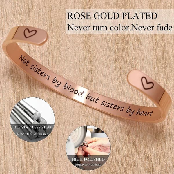 Naisten rannekorut ruusukulta Rose Gold