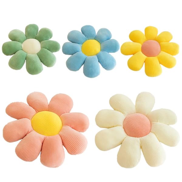 Daisy Kudde Fylld Soffa Kasta Stol Kudde e Sun Flo Blue/32CM