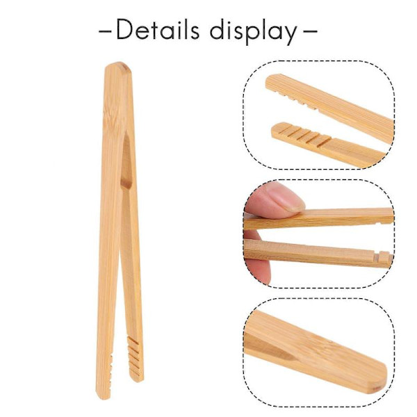10-pack Bambu Toast Tänger, Bambu Tänger 17,8 cm Brödrost Tänger