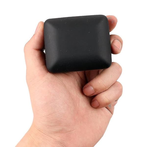 LED-belyst Ringbox Örhänge Presentförpackning Ring Organizer Förvaringssvart