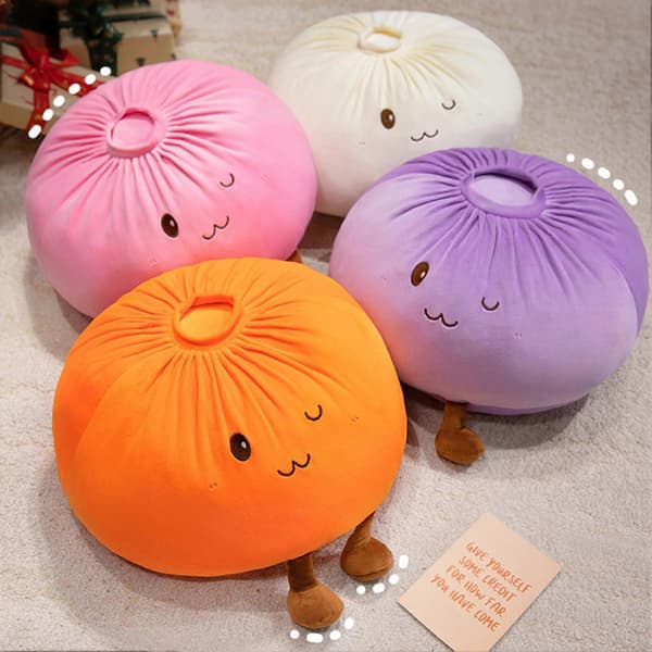 28cm/40cm Giant Dumpling Jumbo Dumpling Leksak Stor Dumpling Plyschkudde För Sovrumsinredning 28cm Rosa