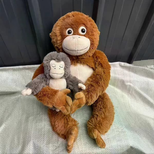 Punch Monkey Pehmolelu, Vauvaapina & Orangutan Pehmolelu, Suojaa Punch Orangutan Pehmolelua, Söpö Apina Pitelee Pehmolelua B B