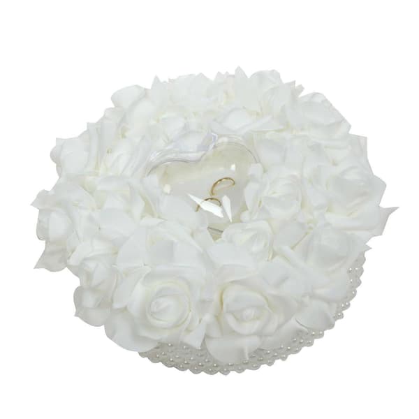 Pute Bryllupsringpute Bryllupsrose Blomsterkurv for Jubileumsdekor 3 3