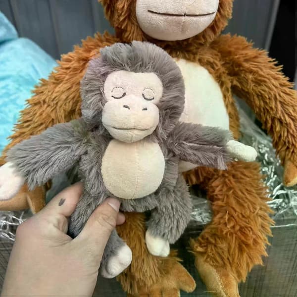 Punch Monkey Pehmolelu, Vauvaapina & Orangutan Pehmolelu, Suojaa Punch Orangutan Pehmolelua, Söpö Apina Pitelee Pehmolelua B B