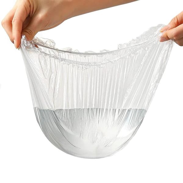 Elastiske madbeskyttere med elastik - 100-pak 100-Pack