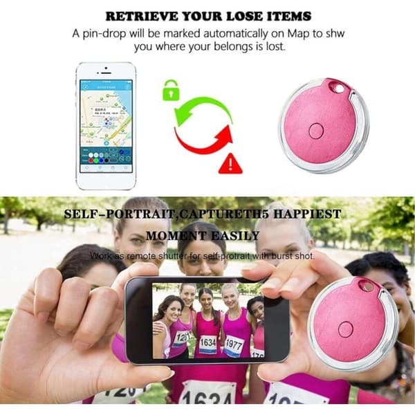 4-pakning Mini Vanntett Bærbar Bluetooth GPS-Tracker for Bagasje/Barn/Husdyr/Katt/Hund
