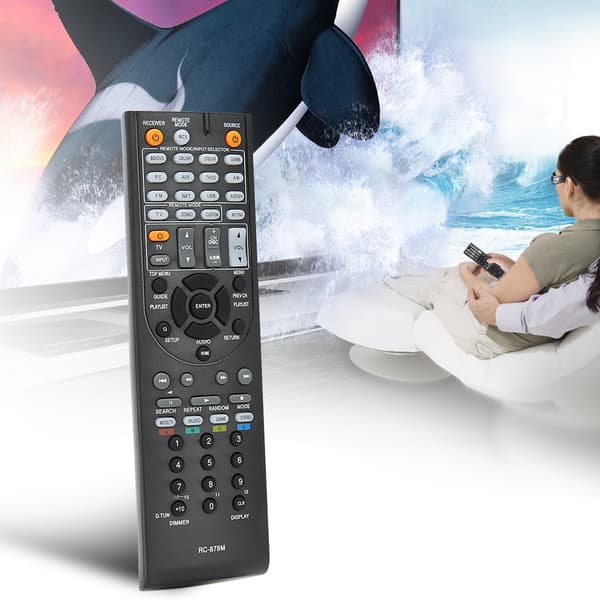 RC-879M Erstatningsfjernkontroll Passer til ONKYO AV-mottaker TX-NR535 TX-SR333 HT-R393 HT-S3700