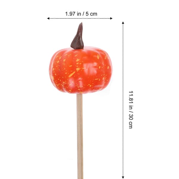 Halloween-bukettprydnad för hemmet, 1 set pumpatoppar, orange set