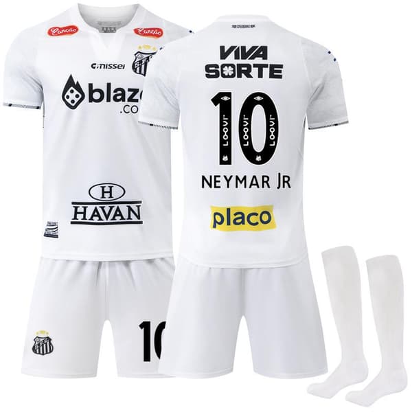 2425 Santos hjemmefodboldtrøje Neymar trøje{AZC} 2XL(190-200cm)