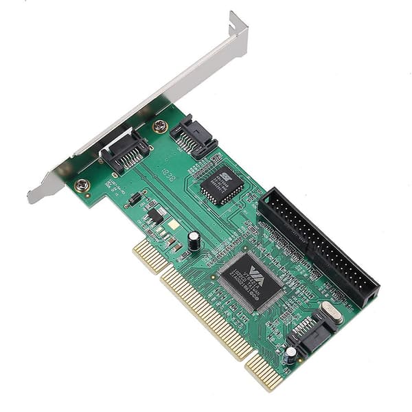 PCI to 3 Port SATA + IDE Combo Controller Card Adapter Converter VIA6421 Chip HDD AC388