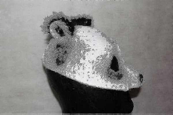 Panda-maske til utkledning for voksne og barn, kompatibel med kostymefester og Halloween