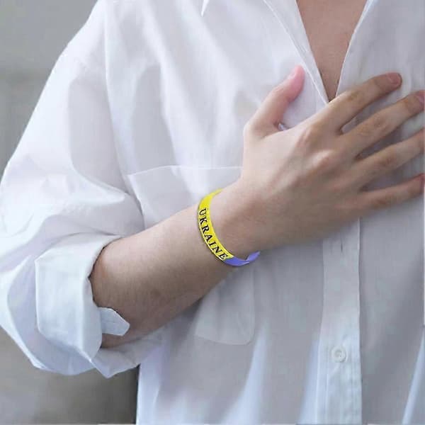 Ukraine Segmenteret Ukraine armbånd 5 stk. Grøn 5pc Green