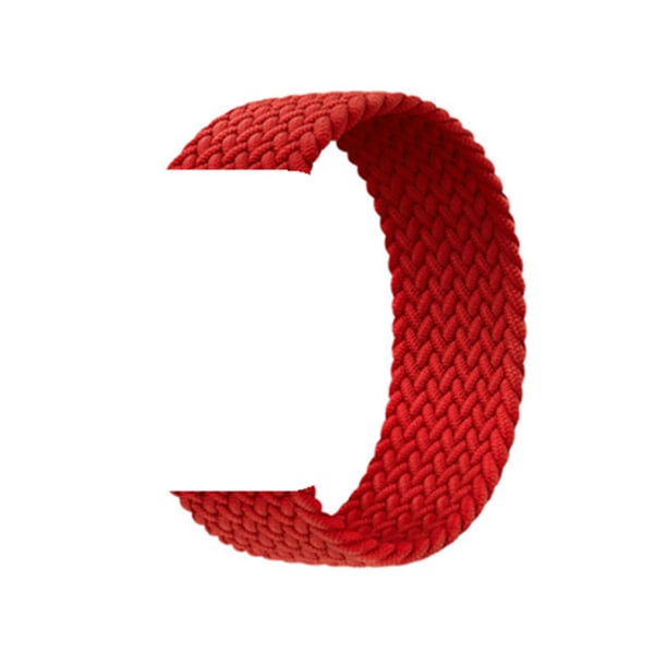 Nylon vävd elastisk nylonrem för iwatch Watch 234567/SE röd