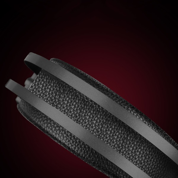 Infällbara läderhörlurar för spel för PS4/XBox One svart