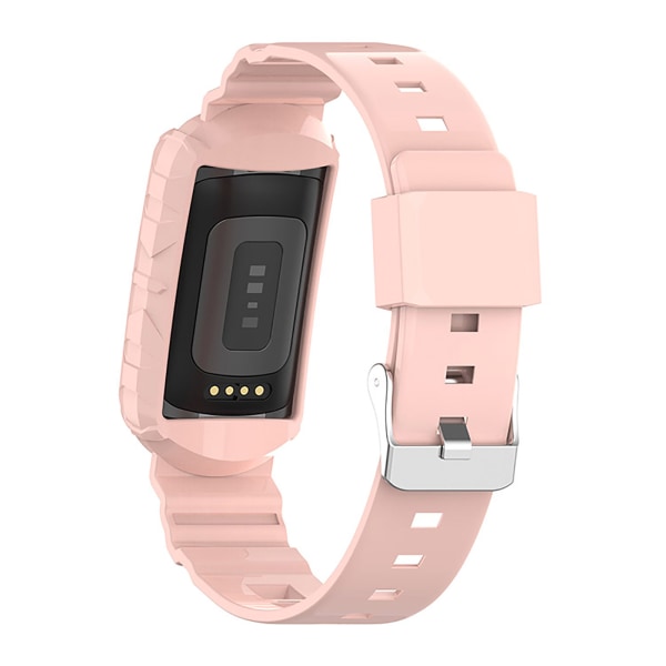 Armor Strap Armband för Fitbit Charge 5/4/4SE/3/3SE rosa