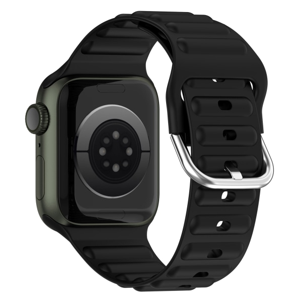 Korrugerat watch för Apple Watch S8 SE svart 42/44/45mm