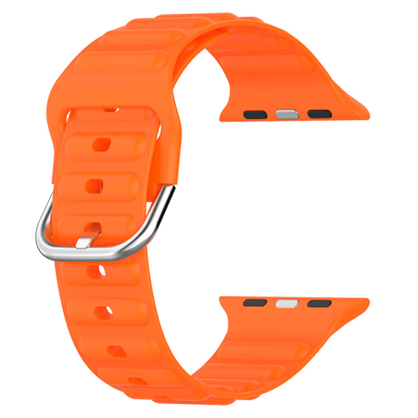 Korrugerat watch för Apple Watch S8 SE orange 42/44/45mm