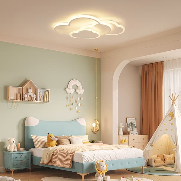 Molnformad LED-taklampa 42W 3-färgs för barn