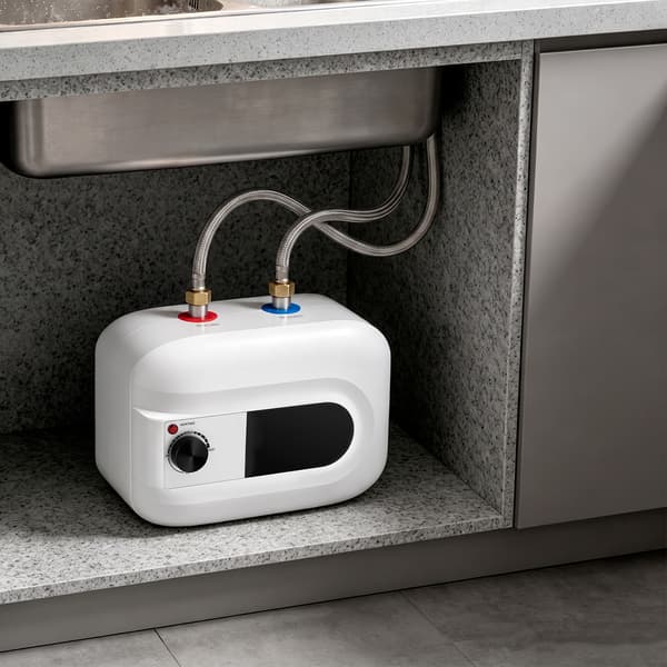 6L Mini Tank Elektrisk Vattenberedare Under Disk Varmvattenberedare EU-kontakt