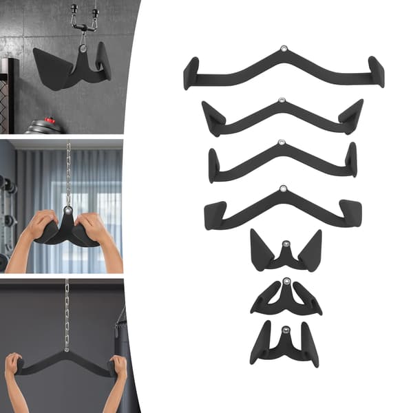 Lat Pulldown Stångfäste 7-delat Set, 300 kg, Järn PVC, Hemmagym