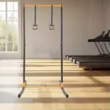 108 cm Pull-up Bar, 400 kg Pull-up Utrustning Pull Up Station Justerbar Höjd Med 2 Remmar Och För Hemmagym, Dip Station
