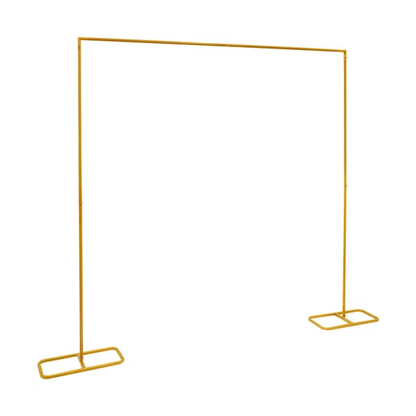 2x2,1M bröllopsblomsterställ, metallbröllopsblomsterställ, guld bakgrundsställ ballongställ för bröllop, födelsedagsfester