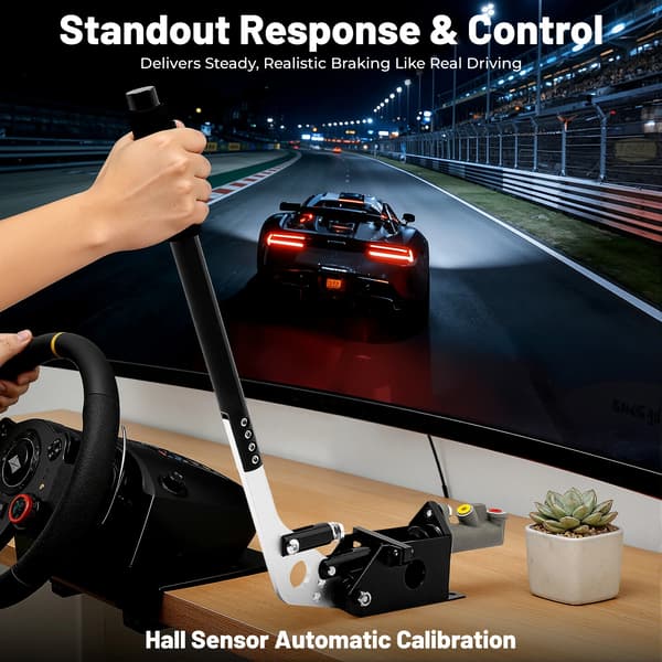 Simuleringsracingspel Handbroms Hydraulisk Spelhandbroms Svart för Bilmodifiering