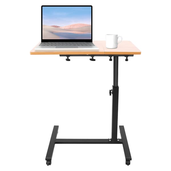 Höjd- och vinkeljusterbart mobilt laptopbord för kontor och sovrum