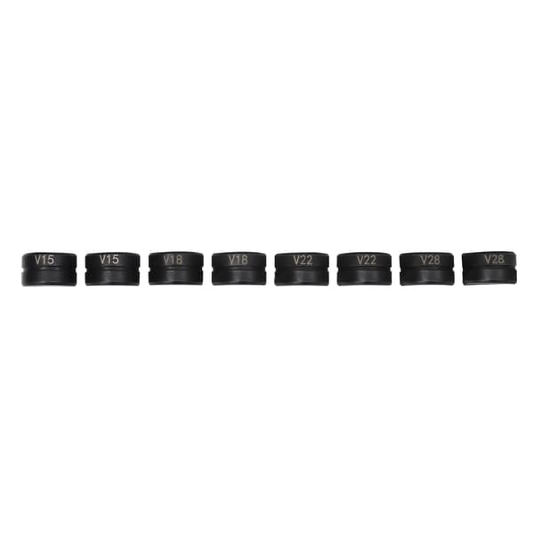 Rörpresskäft Cr45 Stål Rörpress-tänger Set V15/18/22/28mm Pressbackar för Kopparrör