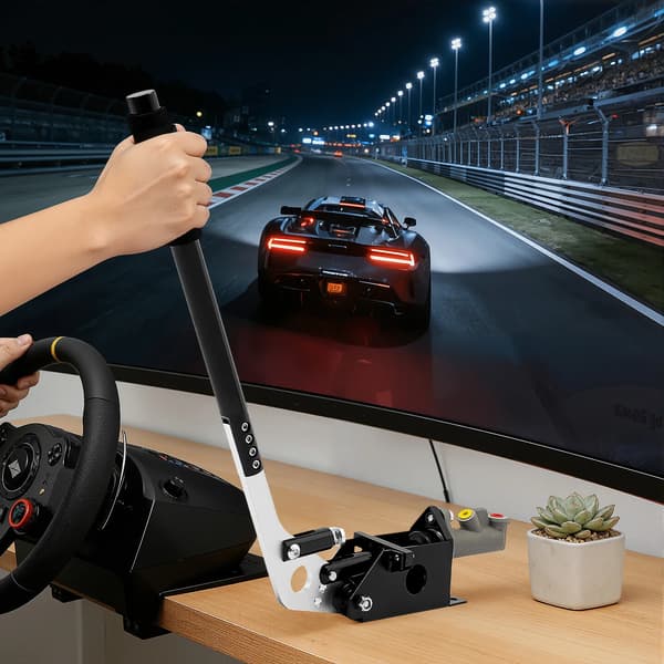 Simuleringsracingspel Handbroms Hydraulisk Spelhandbroms Svart för Bilmodifiering