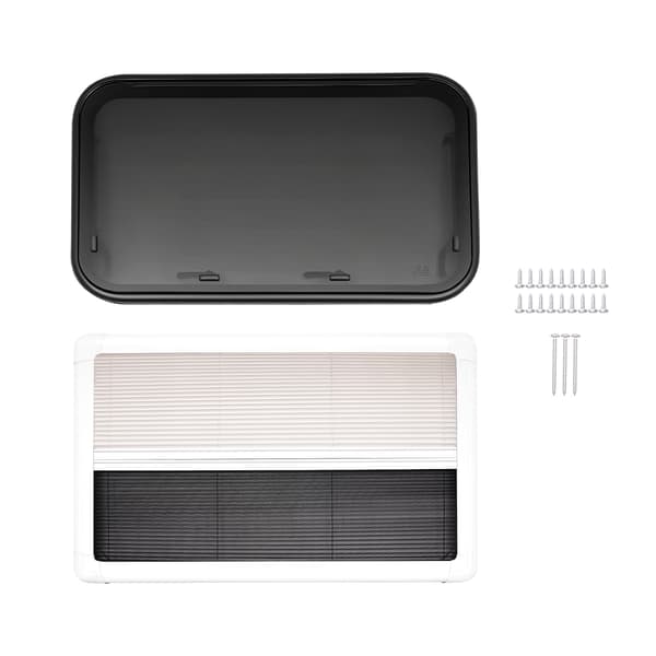 Husbil Utfällbart Fönster 90x55cm Husbilsfönster med Insektsnät