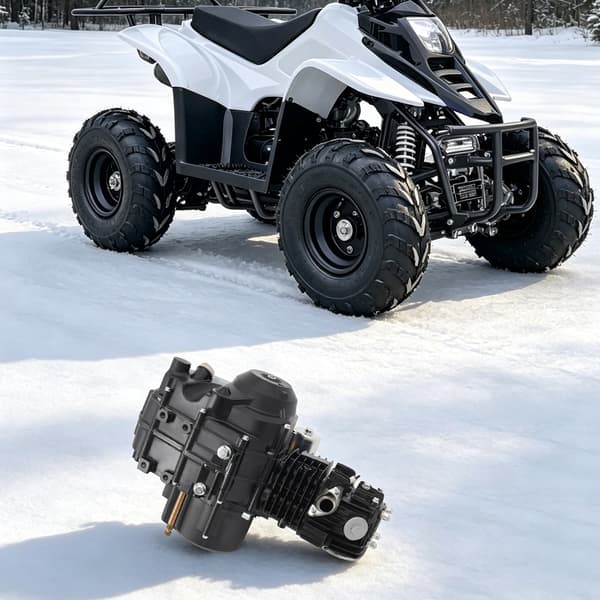 125cc 4-takts ATV-motor automatisk koppling 3+1 backväxel