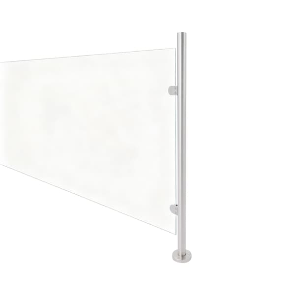 316 Rostfritt Stål Glasräckesstolpe 110cm för Balkongtrappa