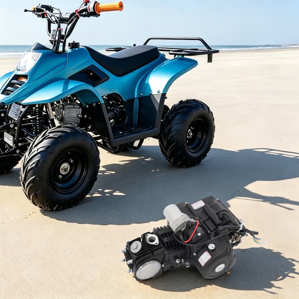 125cc 4-takts ATV-motor automatisk koppling 3+1 backväxel