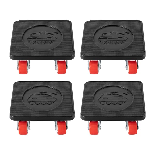 881lbs Möbel Flytt Dolly Set 360° Universella Flytthjul