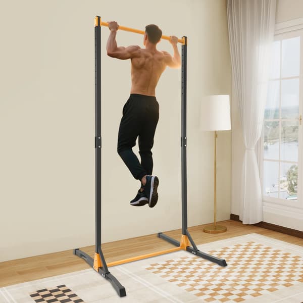 108 cm Pull-up Bar, 400 kg Pull-up Utrustning Pull Up Station Justerbar Höjd Med 2 Remmar Och För Hemmagym, Dip Station