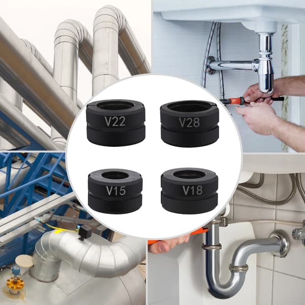 Rörpresskäft Cr45 Stål Rörpress-tänger Set V15/18/22/28mm Pressbackar för Kopparrör